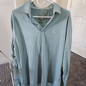 Rhoback Men's Green Polo Shirt